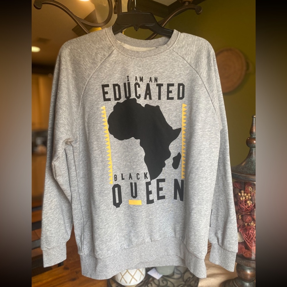 Educated Queen Gray Sweatshirt